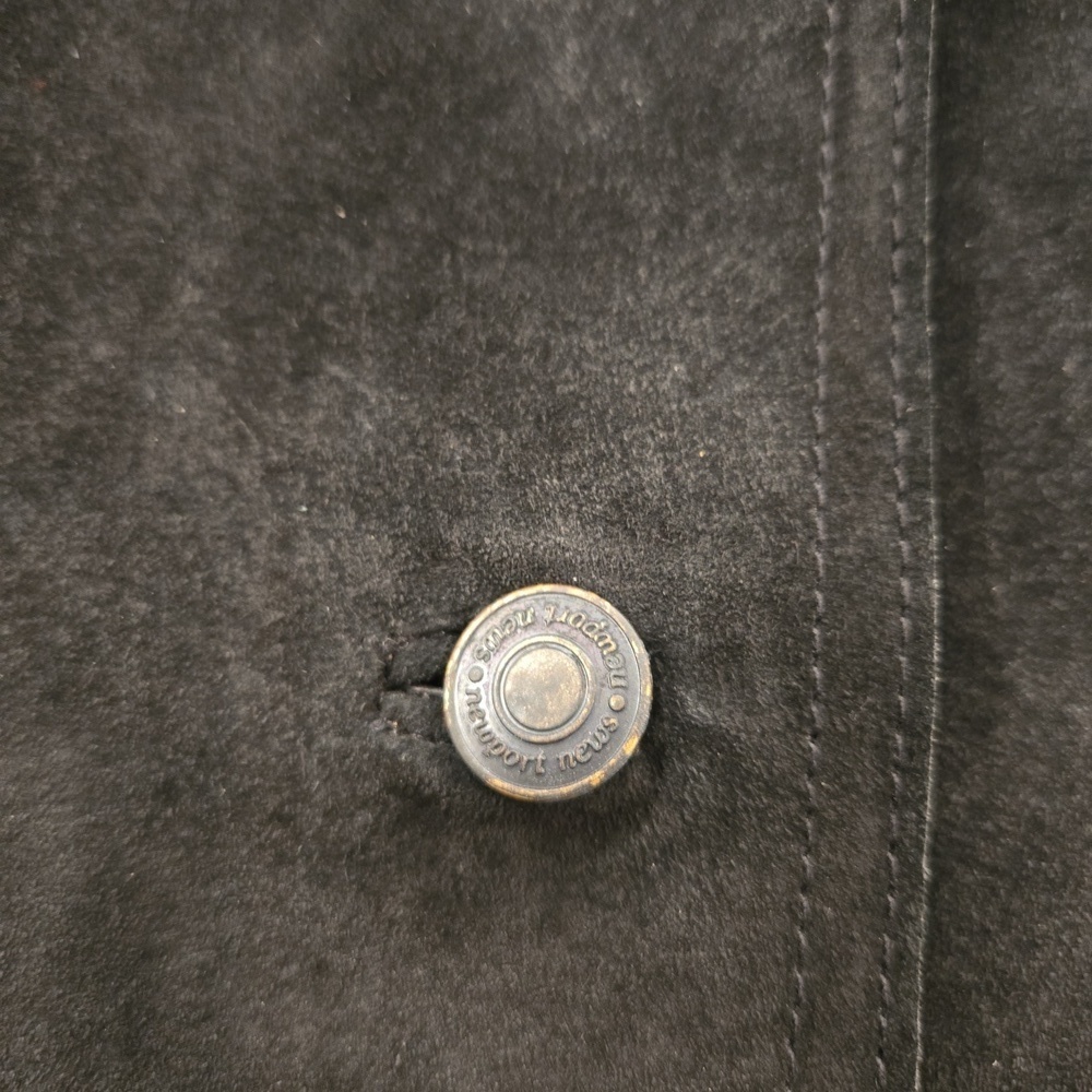 VTG Black Suede Leather Womens Western Boho Blazer Jacket Size XL XXL - Picture 7 of 10